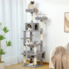 184CM Large Cat Tower with Scratching Posts & Cozy Perches