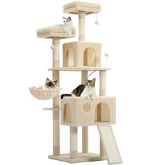 Multi-Level Cat Tree with Perches, Scratcher & Toys