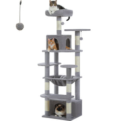 184CM Large Cat Tower with Scratching Posts & Cozy Perches