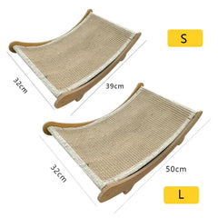 Wooden Cat Scratcher Bed – Detachable & Wear-Resistant Toy