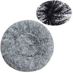 Plush Round Pet Bed – Warm & Soft for Dogs & Cats