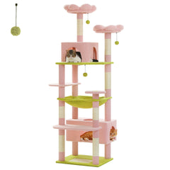 184CM Large Cat Tower with Scratching Posts & Cozy Perches