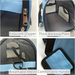 Breathable Pet Travel Bag – Portable Carrier for Puppies & Cats