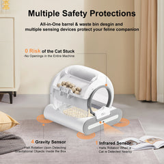 DOEL  Automatic Smart Cat Toile Litter Box Self Cleaning with App Control