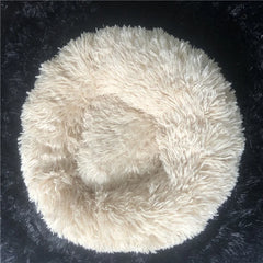 Plush Donut Dog Bed – Anti-Slip & Cozy