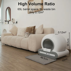 DOEL  Automatic Smart Cat Toile Litter Box Self Cleaning with App Control